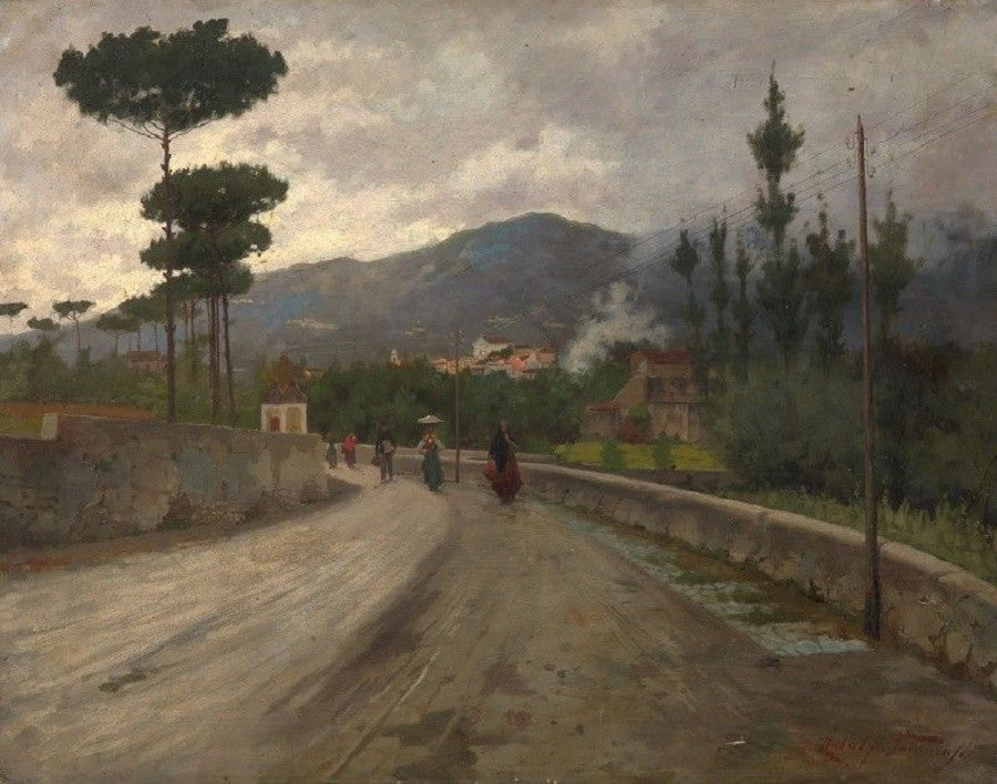 Back from the Fair by Adolfo Tommasi,A3(16x12")Poster