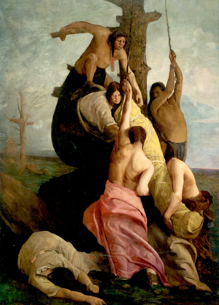 Laying Away a Brave by George de Forest Brush,A3(16x12")Poster