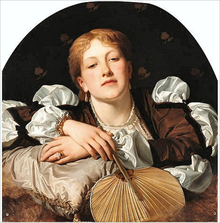 I Know A Maiden Fair To See, Take Care, vintage artwork by Charles Edward Perugini, 12x8" (A4) Poster