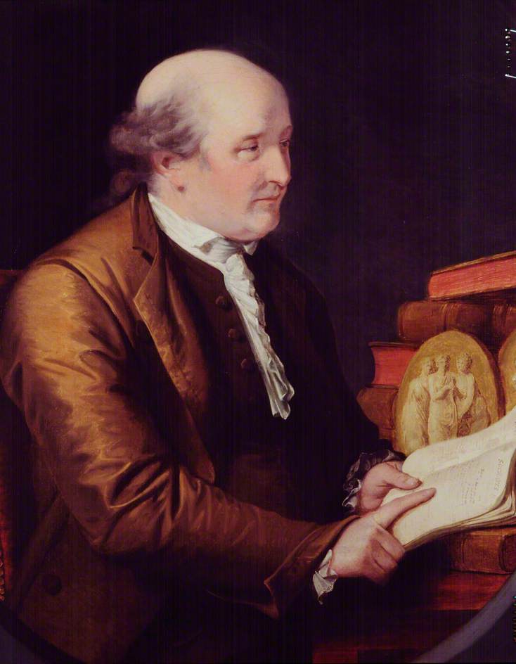Thomas Bentley, vintage artwork by John Francis Rigaud, 12x8" (A4) Poster