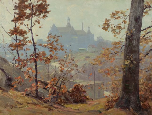 Last Leaves, vintage artwork by Victor Coleman Anderson, 12x8" (A4) Poster