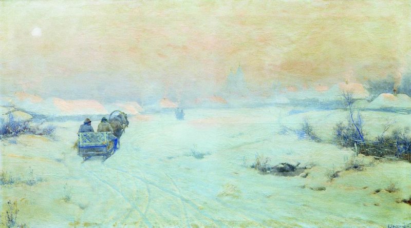 A Frosty Day by Konstantin Kryzhitsky,A3(16x12")Poster