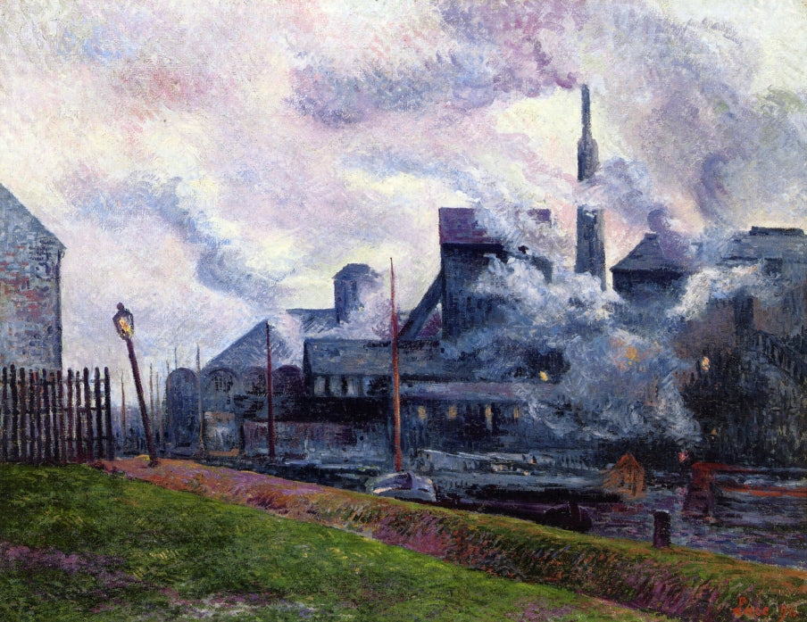 The Banks of the Sambre by Maximilien Luce,A3(16x12")Poster