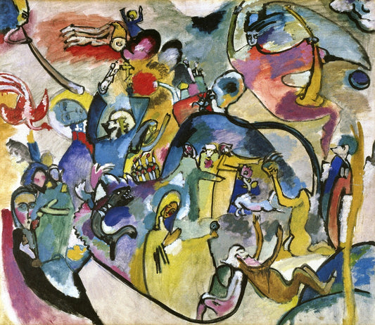 All Saints II, vintage artwork by Wassily Kandinsky, 12x8" (A4) Poster
