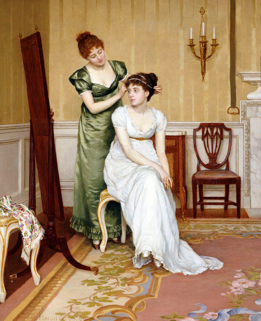 The Finishing Touch by Charles Haigh Wood,A3(16x12")Poster