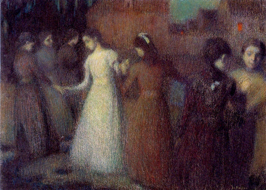 Farandole, vintage artwork by Henri Le Sidaner, 12x8" (A4) Poster