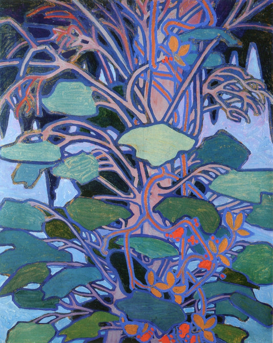 Decorative Panel (I), vintage artwork by Tom Thomson, 12x8" (A4) Poster