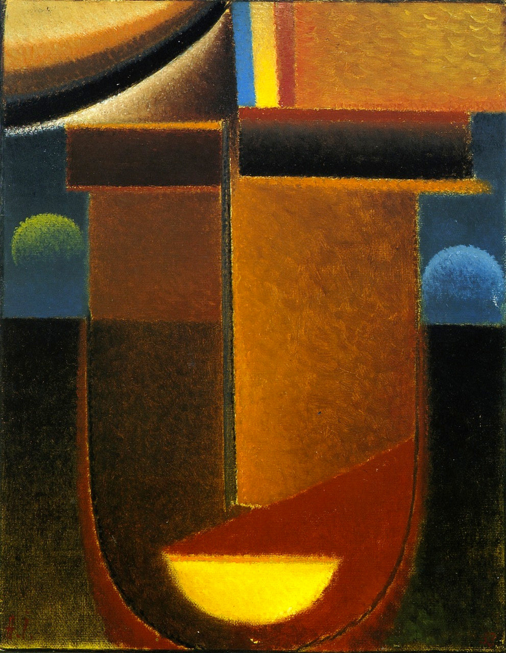 Abstract Head: High Mystery, vintage artwork by Alexei von Jawlensky, 12x8" (A4) Poster