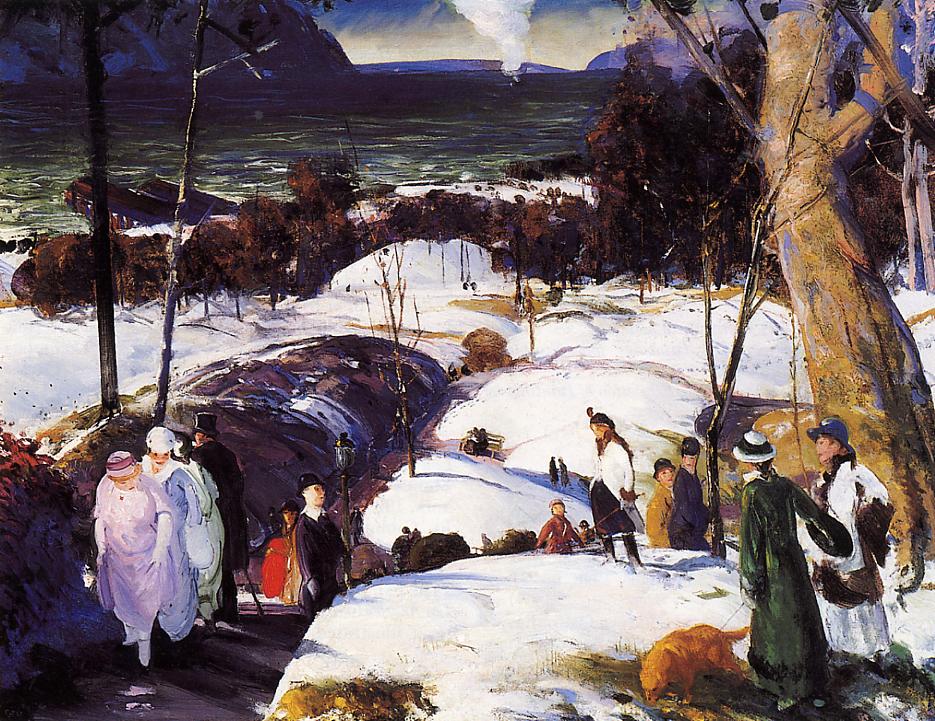 Easter Snow by George Wesley Bellows,16x12(A3) Poster