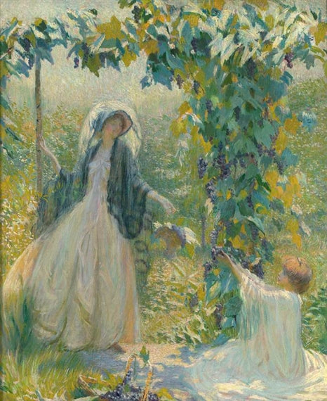 Autumn Fruit, vintage artwork by Philip Leslie Hale, 12x8" (A4) Poster