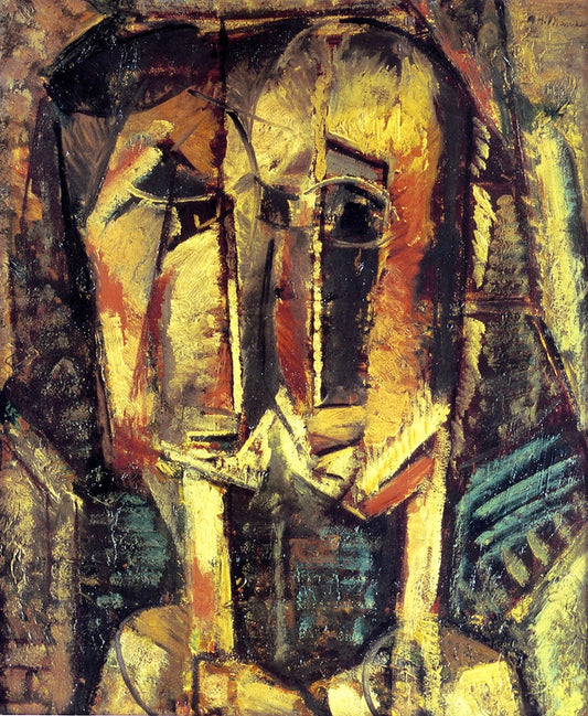 Cubist Two Heads by Alfred Henry Maurer,A3(16x12")Poster