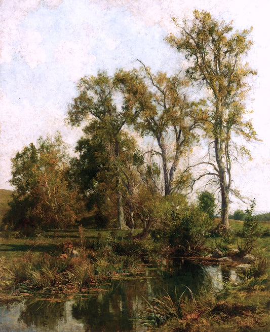 The Meadow Brook, vintage artwork by Hugh Bolton Jones, 12x8" (A4) Poster