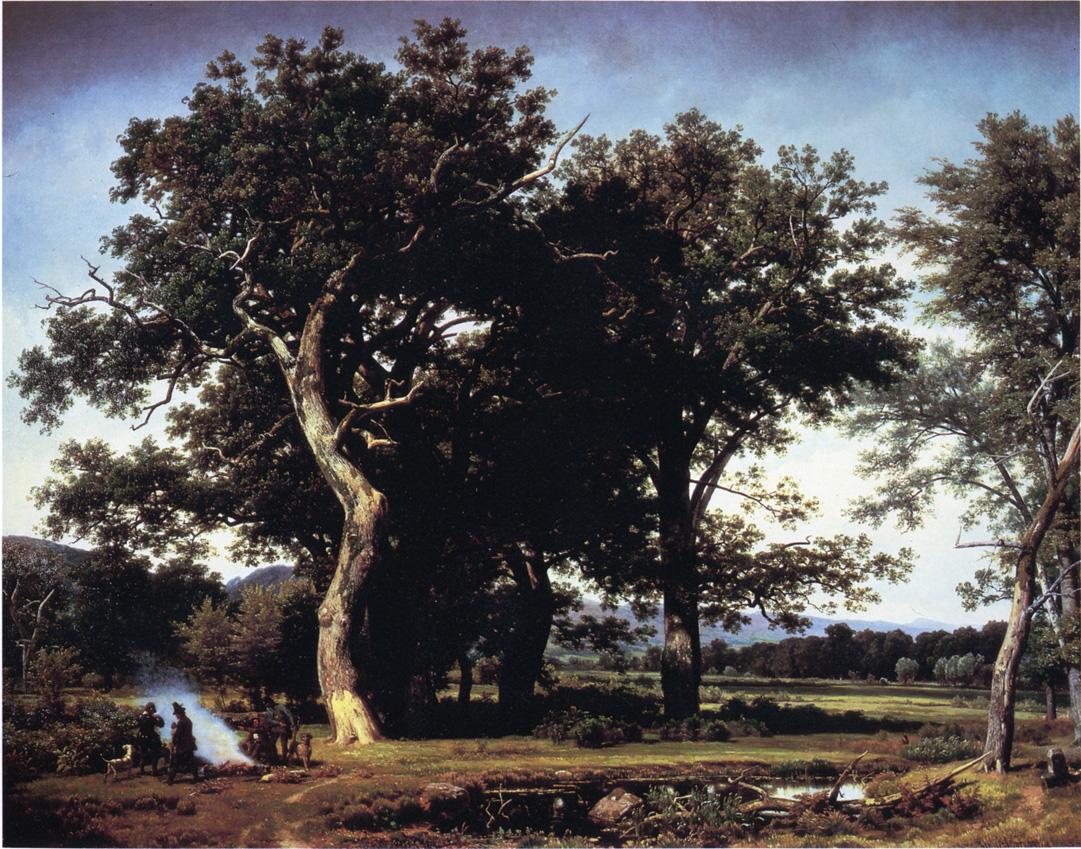 Landscape near Minden, vintage artwork by Thomas Worthington Whittredge, 12x8" (A4) Poster