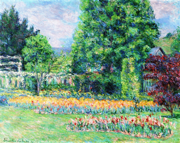 The Garden at Giverny by Blanche Hoschede-Monet,A3(16x12