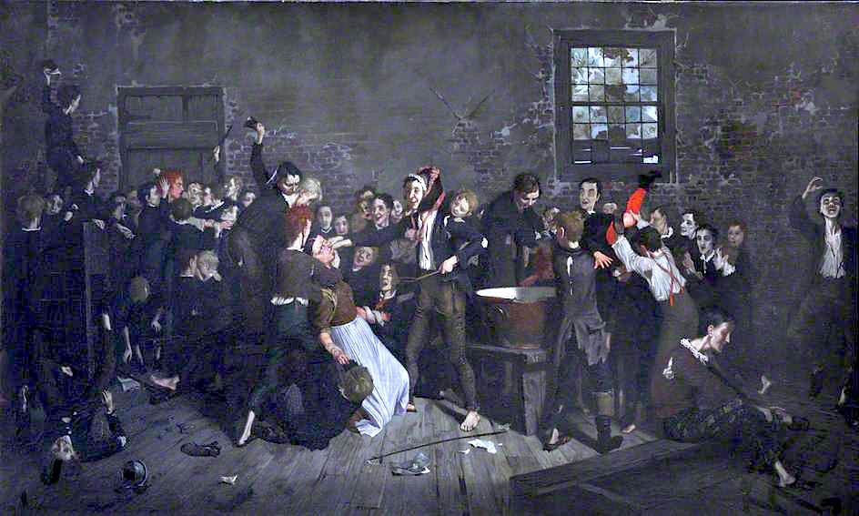 Dotheboys Hall Breaks Up Forever, vintage artwork by Edgar Bundy, 12x8" (A4) Poster