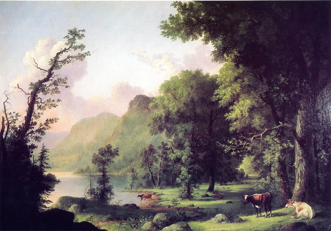 Summer on the Housatonic, vintage artwork by George Henry Durrie, A3 (16x12") Poster Print