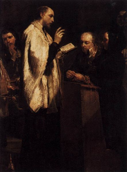 The Seven Sacraments:  Matrimony, vintage artwork by Giuseppe Maria Crespi, 12x8" (A4) Poster