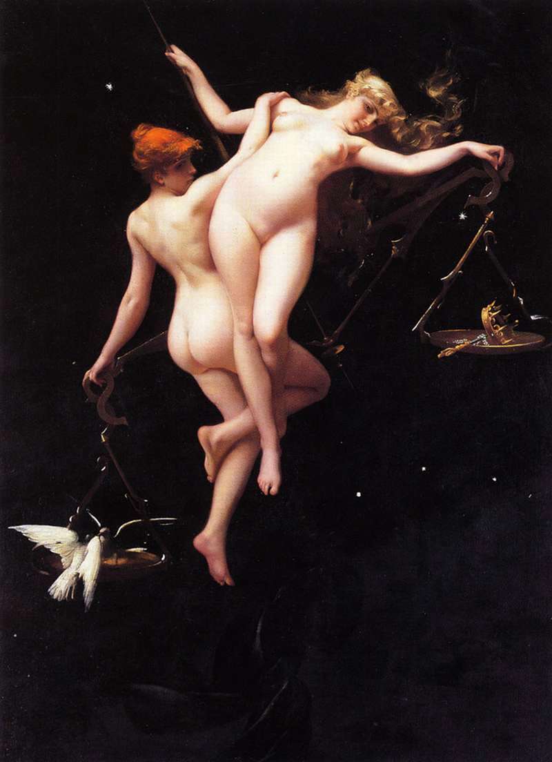 The Balance of the Zodiac by Luis Ricardo Falero,A3(16x12")Poster