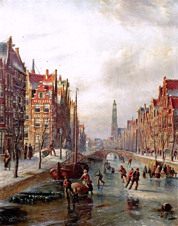 rk in the Distance, Amsterdam by Johannes Franciscus Spohler,A3(16x12")Poster