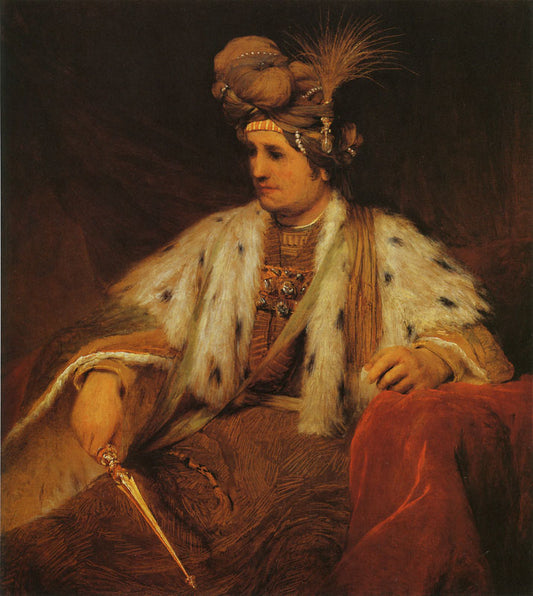 An Oriental King, vintage artwork by Aert de Gelder, 12x8" (A4) Poster