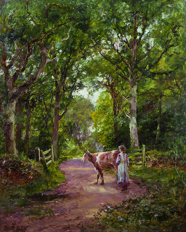 Crossing the Road, vintage artwork by Henry John Yeend King, 12x8" (A4) Poster
