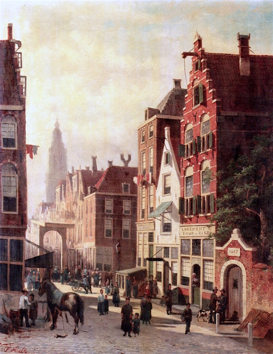  a View of the Martinitoren, Groningen by John Frederik Hulk,A3(16x12")Poster