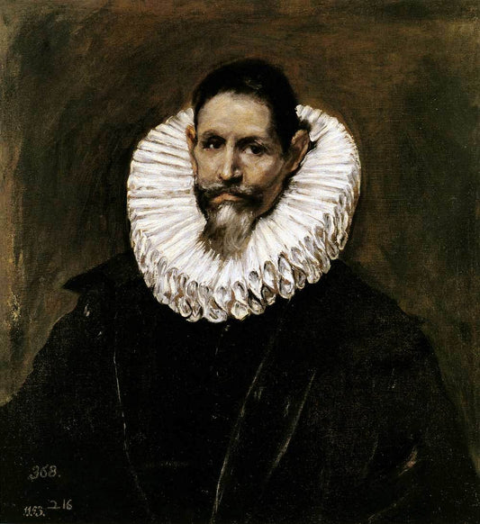 Jerónimo de Cevallos, vintage artwork by El Greco, 12x8" (A4) Poster