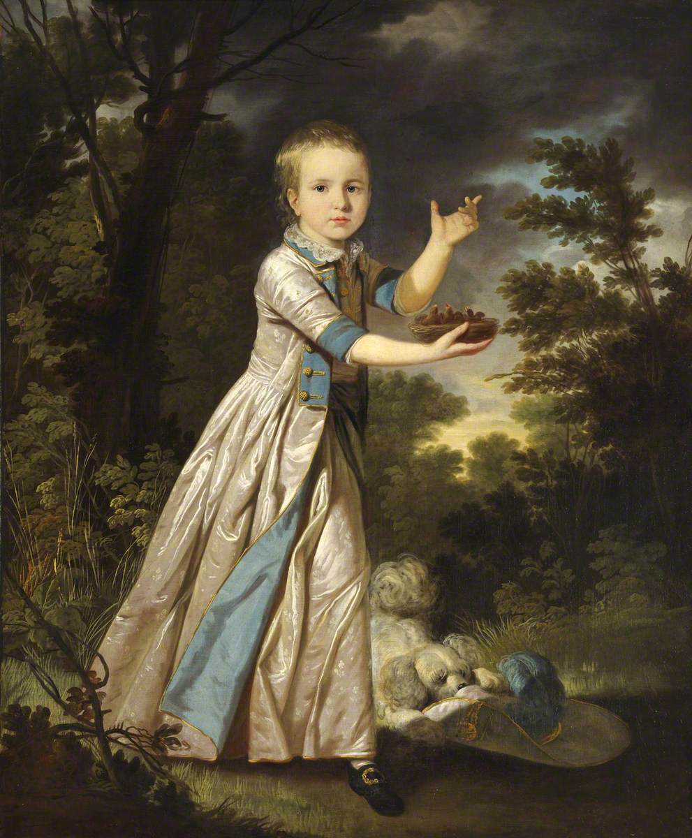 Master George Edward Graham (1771–1834), vintage artwork by Tilly Kettle, 12x8" (A4) Poster