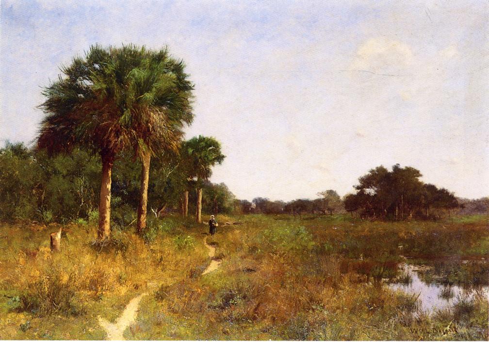 Midwinter in Florida, vintage artwork by William Lamb Picknell, 12x8" (A4) Poster