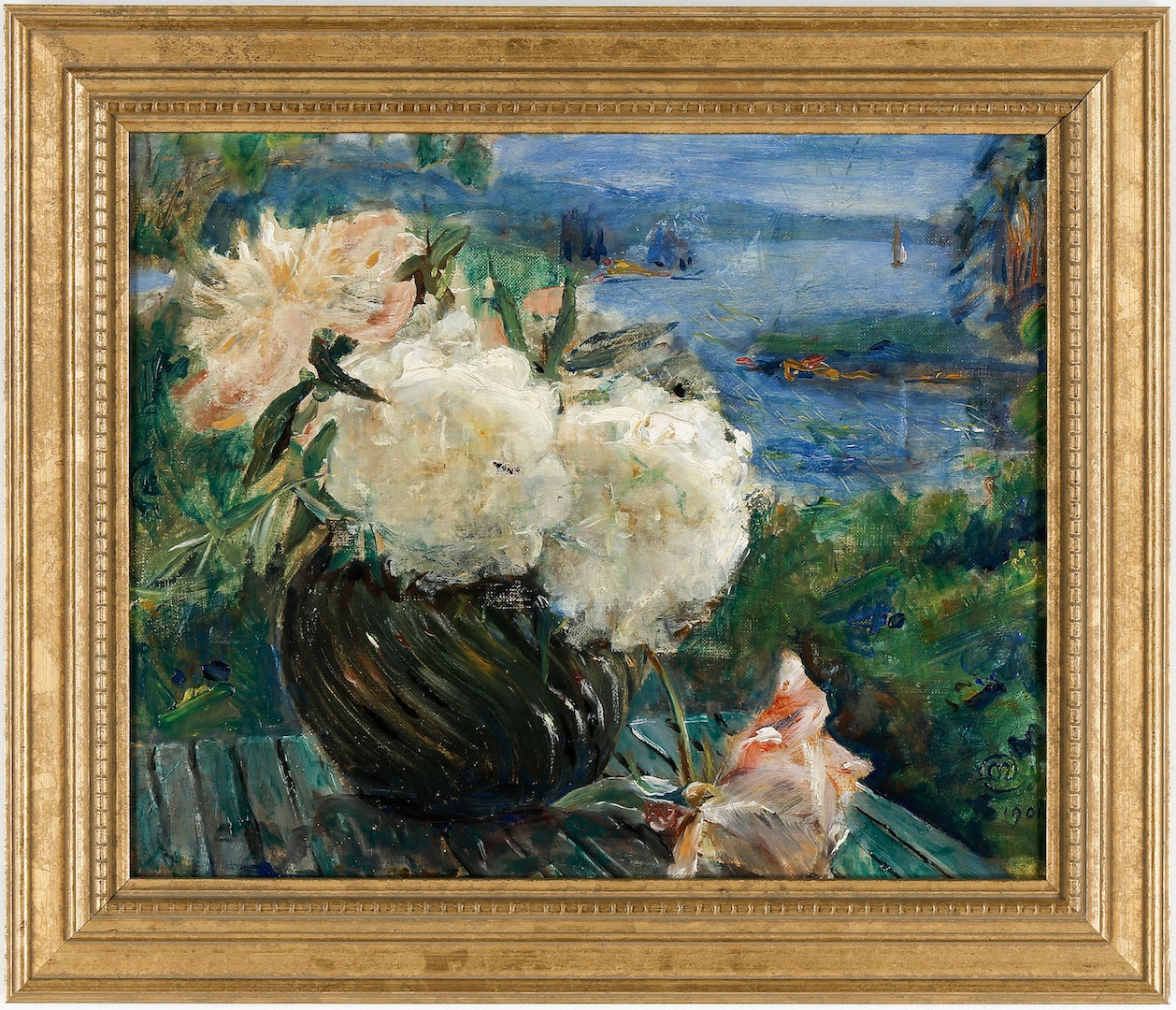 Still-life with Flowers, vintage artwork by Mina Carlson-Bredberg, 12x8" (A4) Poster