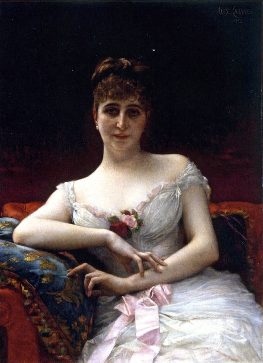 Madame Edouart Herve, vintage artwork by Alexandre Cabanel, 12x8" (A4) Poster