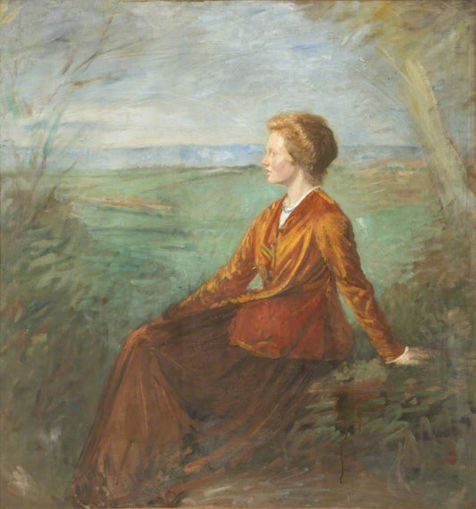 Mrs L. Barbara Hammond, vintage artwork by Sir William Rothenstein, 12x8" (A4) Poster