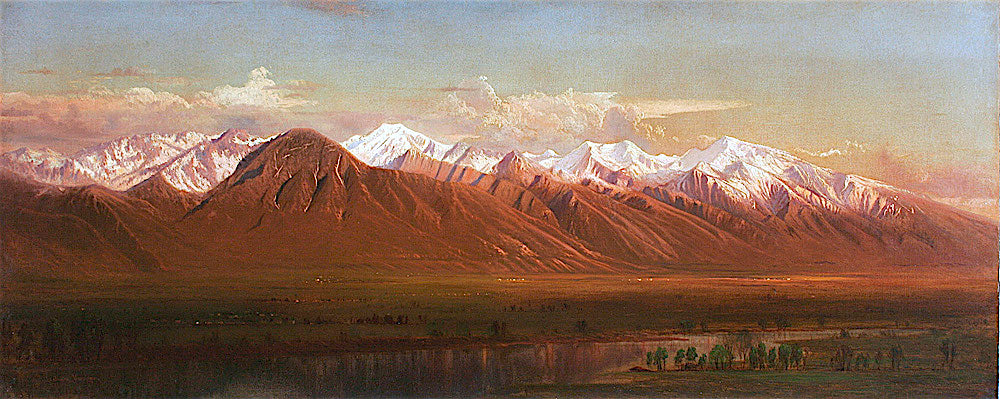 Wasatch Range, Utah, vintage artwork by Gilbert Munger, 12x8" (A4) Poster