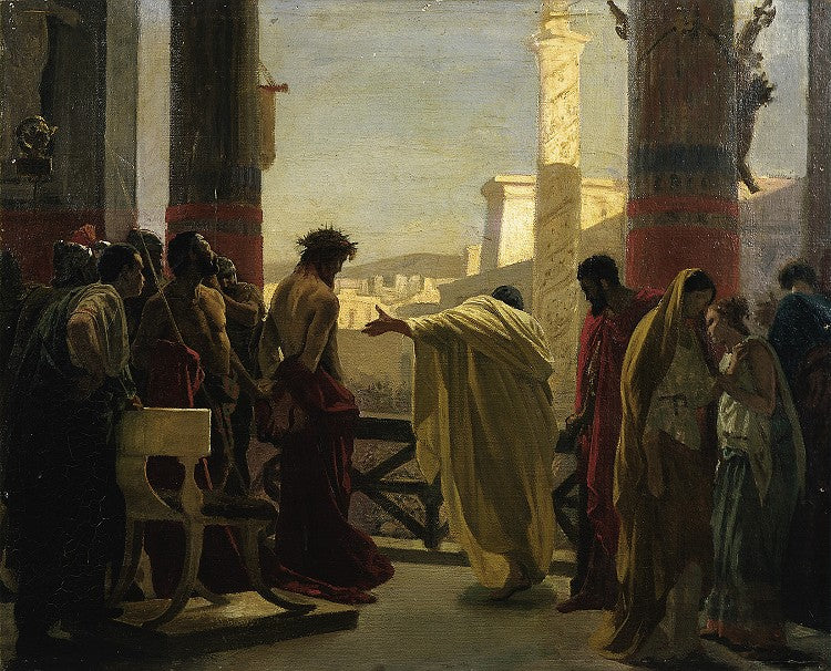 Ecce Homo (Sketch), vintage artwork by Antonio Ciseri, A3 (16x12") Poster Print