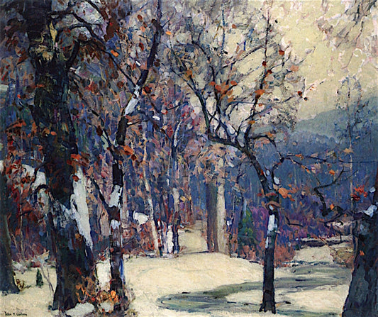 Silent Valleys, vintage artwork by John F. Carlson, 12x8" (A4) Poster
