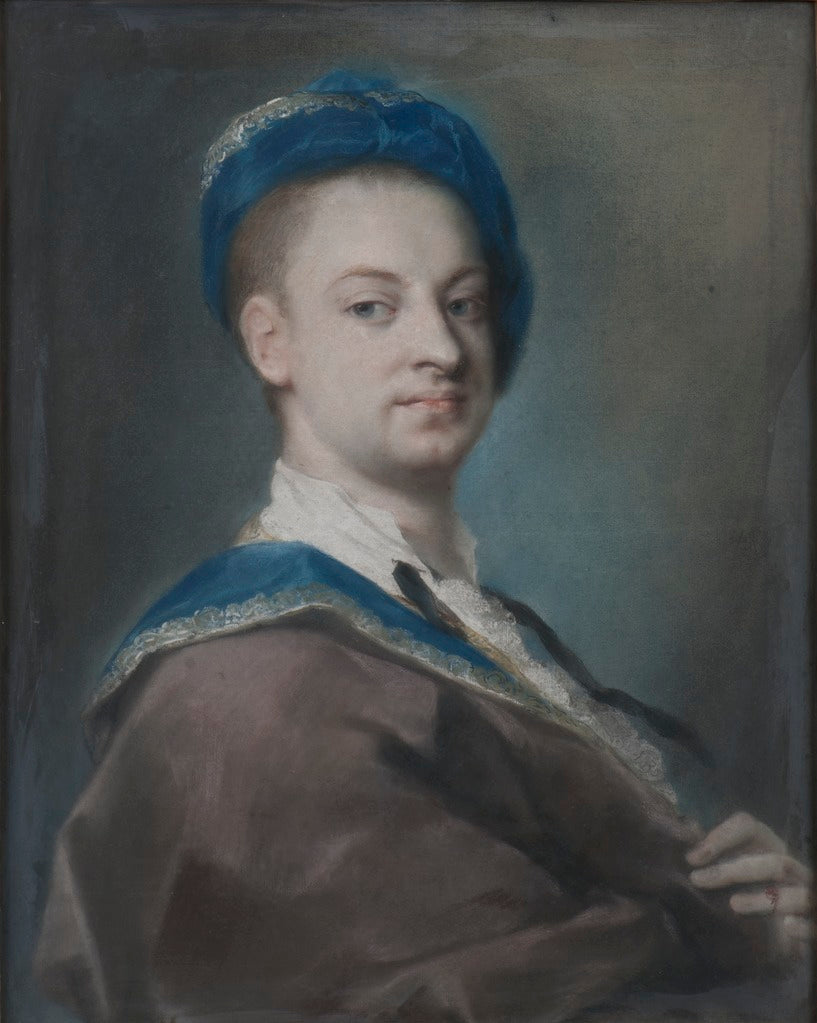 Count Nils Bielke, vintage artwork by Rosalba Carriera, 12x8" (A4) Poster