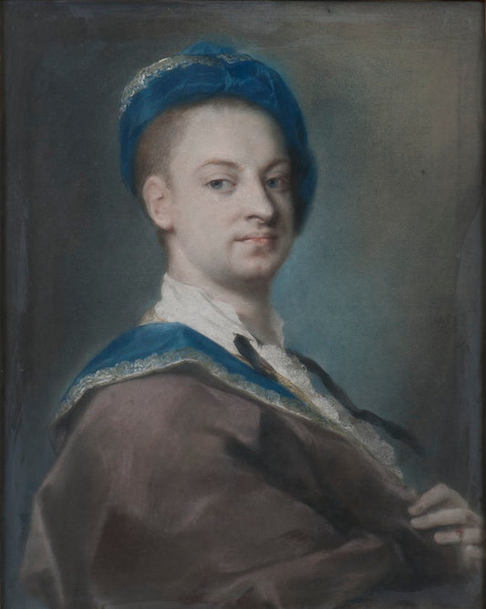 Count Nils Bielke, vintage artwork by Rosalba Carriera, 12x8" (A4) Poster