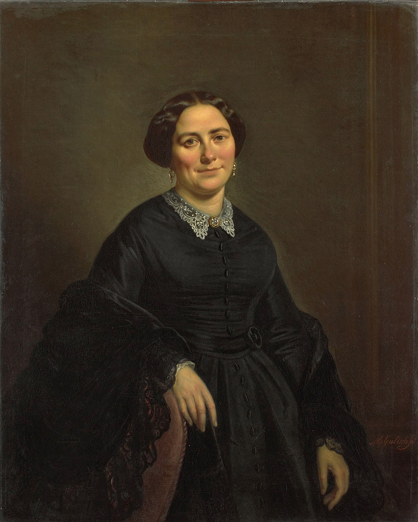 Johanna Christina Beelenkamp, vintage artwork by Moritz Calisch, A3 (16x12") Poster Print