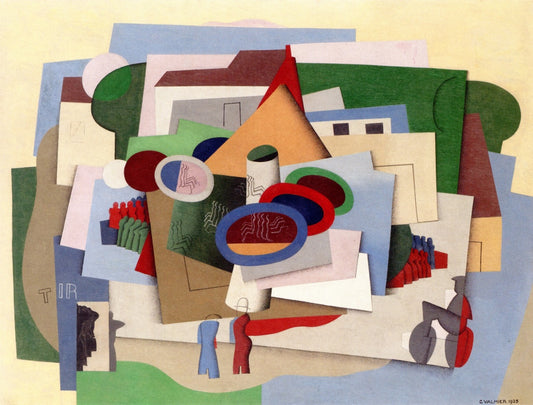 The Village Fun Fair by Georges Valmier,16x12(A3) Poster