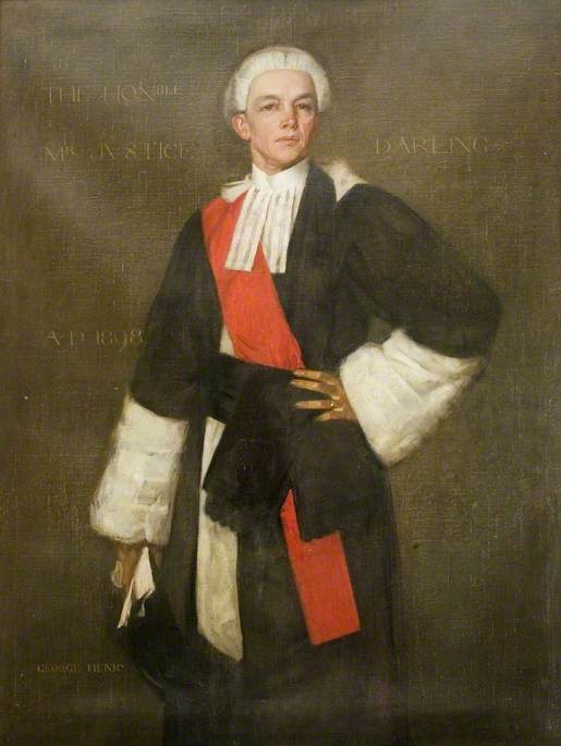 The Honourable Mr Justice Darling, vintage artwork by George Henry, R.A., R.S.A., R.S.W., 12x8" (A4) Poster