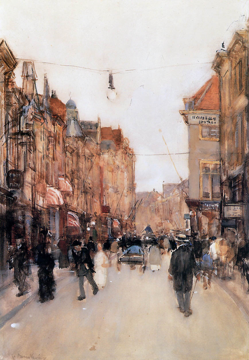 Street In Den Haag by Floris Arntzenius,A3(16x12")Poster