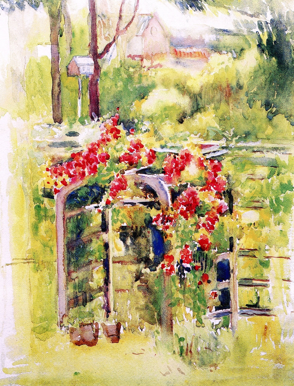 The Rose Trellis by Annie G. Sykes,A3(16x12")Poster