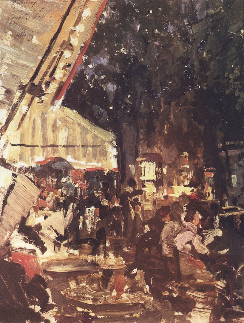 Cafe by Constantin Alexeevich Korovin,A3(16x12")Poster