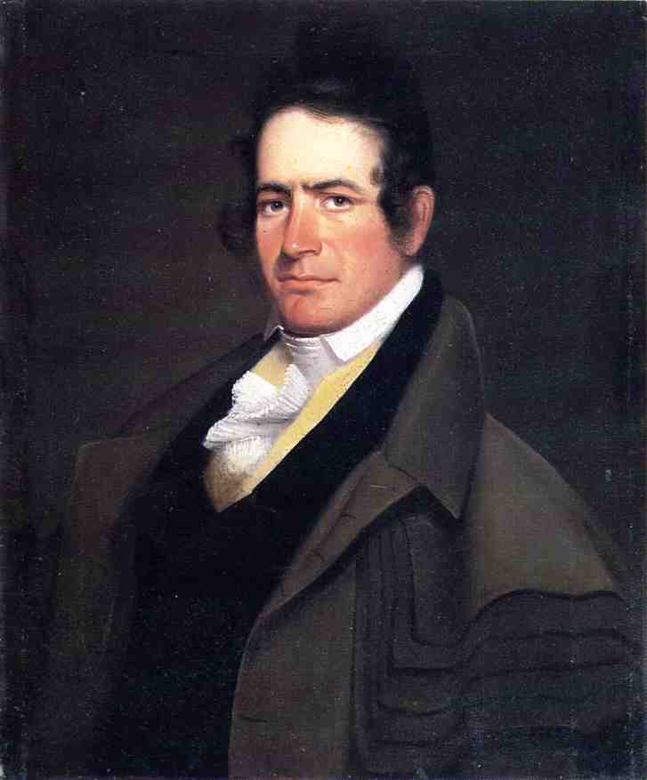 Major Benjamin O'Fallon, vintage artwork by Chester Harding, 12x8" (A4) Poster