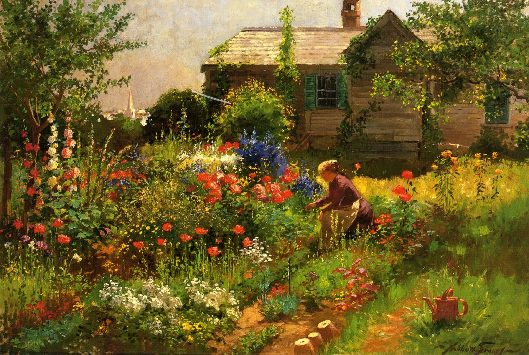 Near Kennebunkport, vintage artwork by Abbott Fuller Graves, 12x8" (A4) Poster