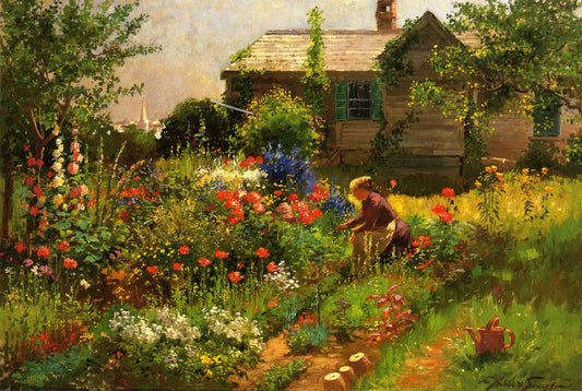 Near Kennebunkport, vintage artwork by Abbott Fuller Graves, 12x8" (A4) Poster