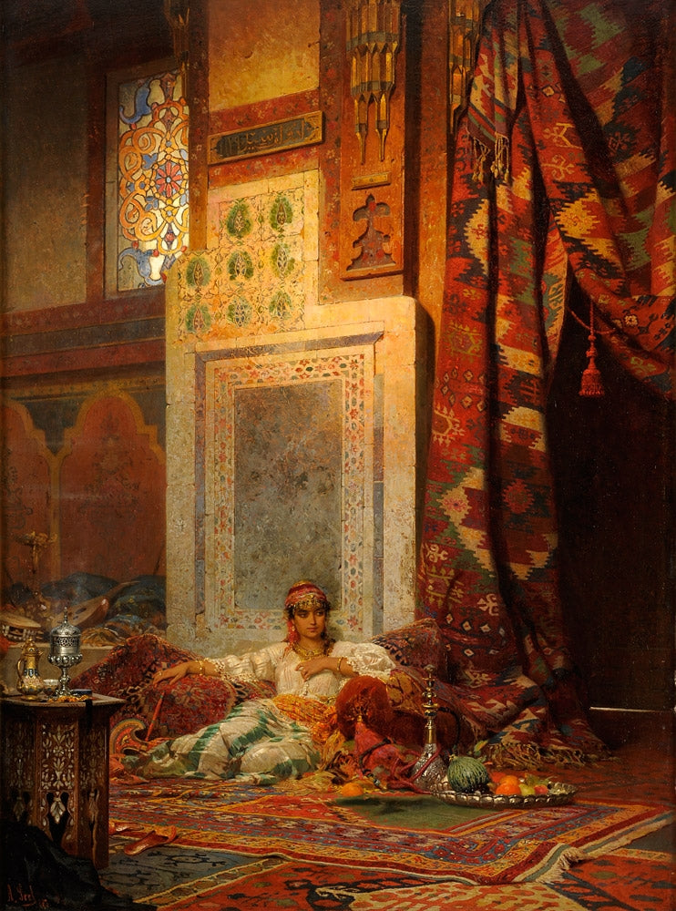 The Favorite, vintage artwork by Adolf Seel, 12x8" (A4) Poster