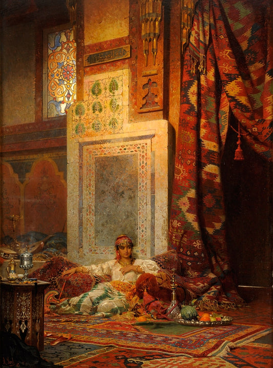 The Favorite, vintage artwork by Adolf Seel, 12x8" (A4) Poster