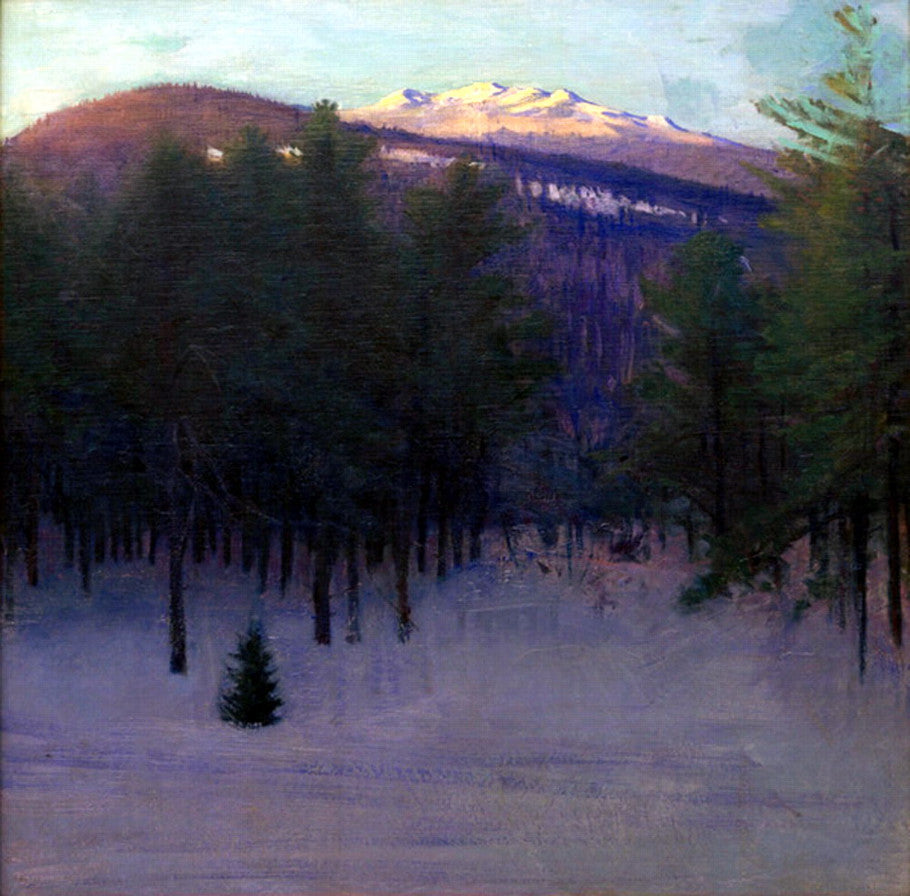 Monadnock in Winter, vintage artwork by Abbott Handerson Thayer, 12x8" (A4) Poster