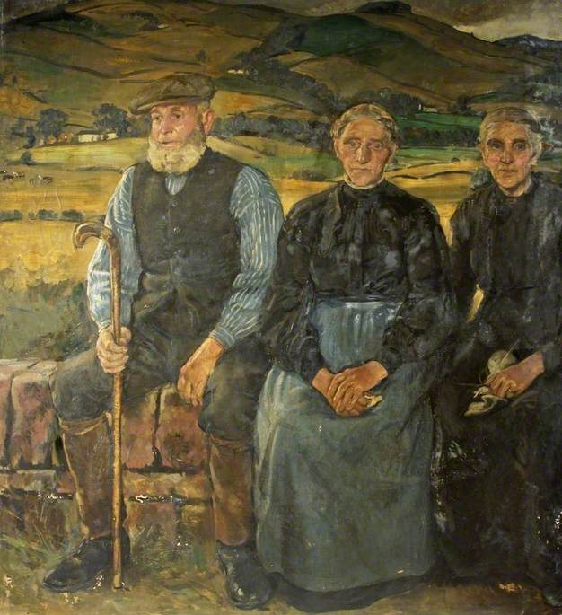 ie, Mary Hamilton and Mrs Tait by William Bruce Ellis Ranken,16x12(A3) Poster